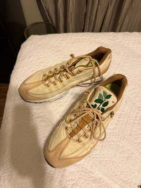 Nike Air Max 95 Cork Canvas Beige Brown Green Men's Low Top Sneakers